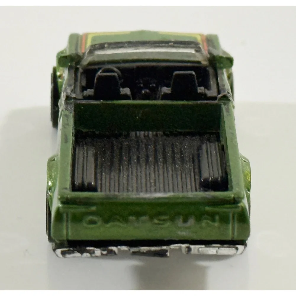 Hot Wheels Datsun 620 Toy Truck Kids 1/64 Green Custom Convertible Pickup